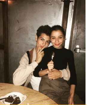 Kaila Chambers with her ex Sean Pablo